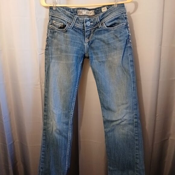 BKE Jeans The Buckle sz 25L Sabrina Slim Boot Designer Denim Dark wash (30x33) - Picture 8 of 10